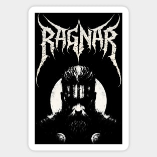 Ragnar Lodbrok Black Metal Aesthetic Magnet
